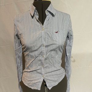 Hollister brand women’s fitted dress shirt.